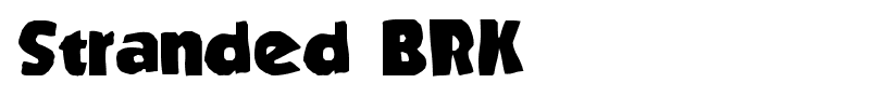 Stranded BRK font
