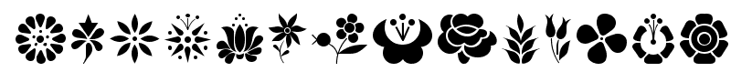 Kalocsai Flowers font