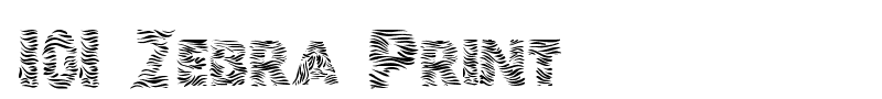101 Zebra Print font