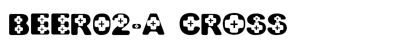 BEER02-A CROSS font