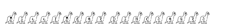 BillyBear Dinosaurs font