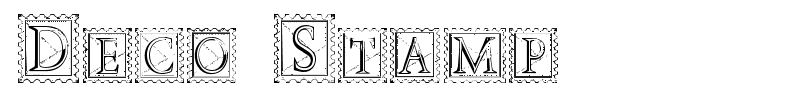 Deco Stamp font