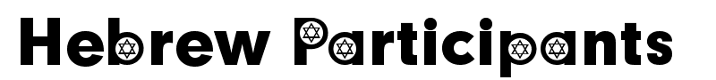 Hebrew Participants font