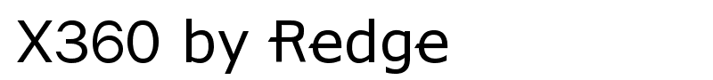 X360 by Redge font