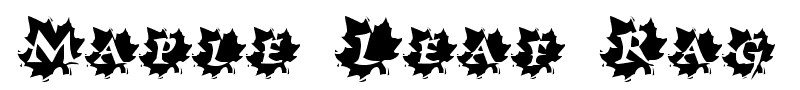 Maple Leaf Rag font