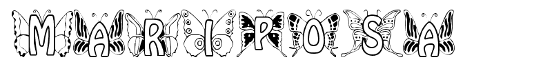 Mariposa font