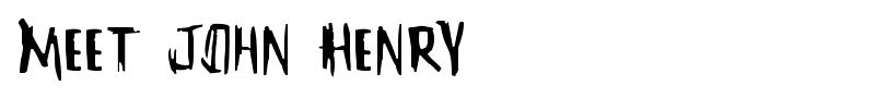 Meet John Henry font