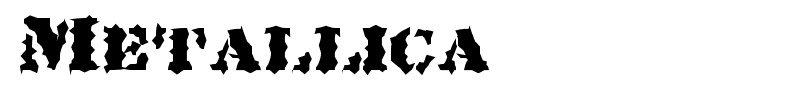 Metallica font