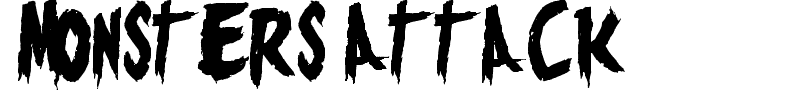 Monsters Attack font