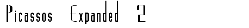 Picassos Expanded 2 font