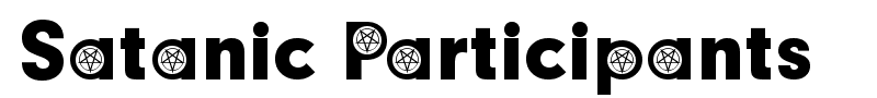 Satanic Participants font