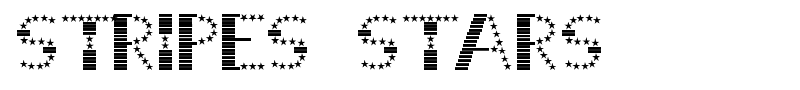 STRIPES  STARS font