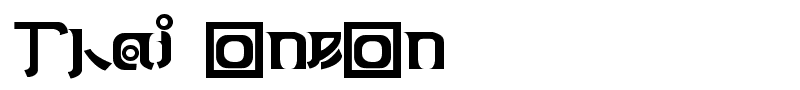 Thai OneOn font