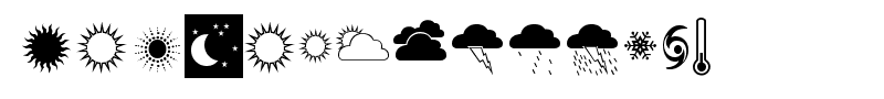 Weather font
