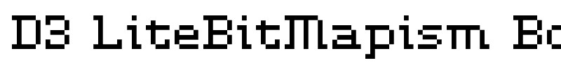 D3 LiteBitMapism Bold-Selif font