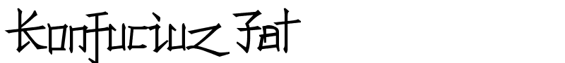 Konfuciuz Fat font