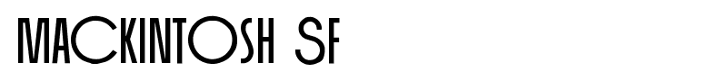 Mackintosh SF font