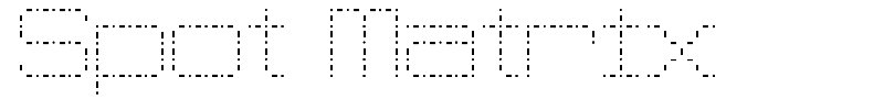 Spot Matrix font