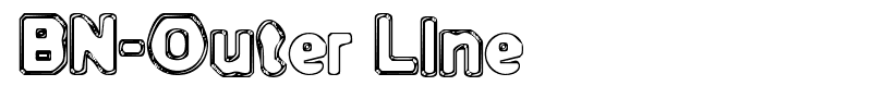 BN-Outer Line font