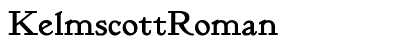 Kelmscott Roman font