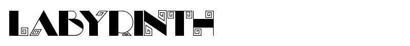 Labyrinth font