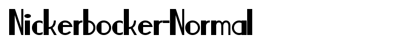 Nickerbocker-Normal font
