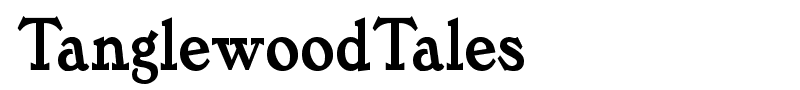 TanglewoodTales font