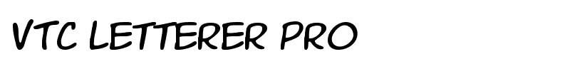 VTC Letterer Pro font