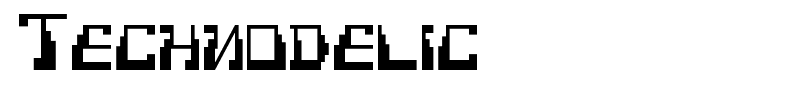 Technodelic font