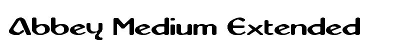 Abbey Medium Extended font