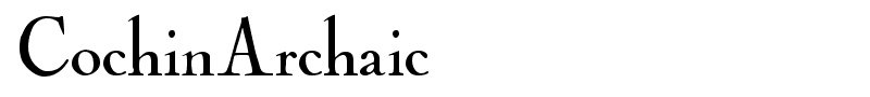 CochinArchaic font