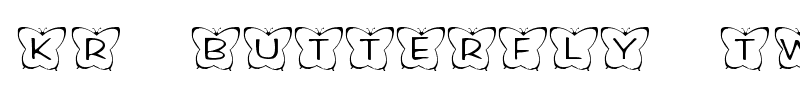KR Butterfly Two font
