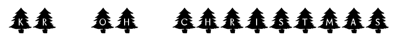 KR Oh Christmas Tree font