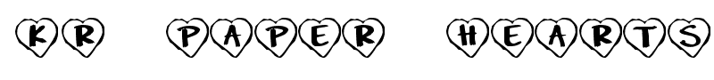 KR Paper Hearts font