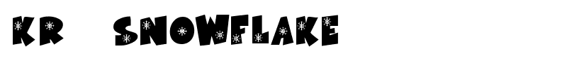 KR Snowflake font