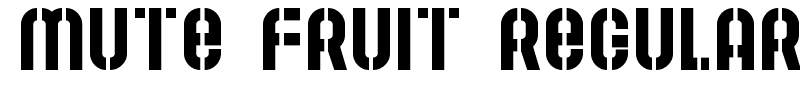 Mute Fruit Regular font