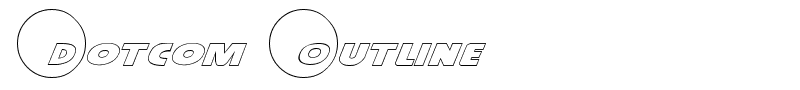 Dotcom Outline font