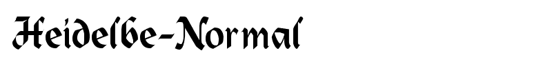 Heidelbe-Normal font