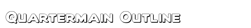 Quartermain Outline font