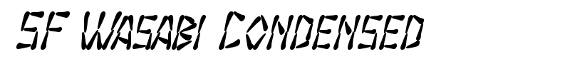 SF Wasabi Condensed font