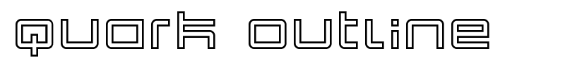 Quark Outline font