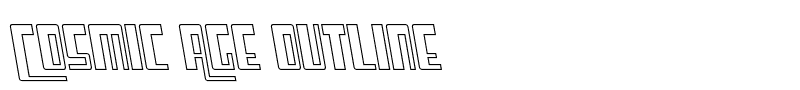 Cosmic Age Outline font