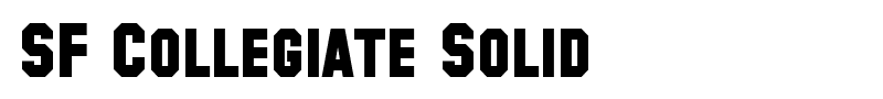 SF Collegiate Solid font