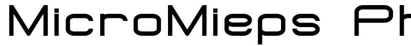 MicroMieps Phat font