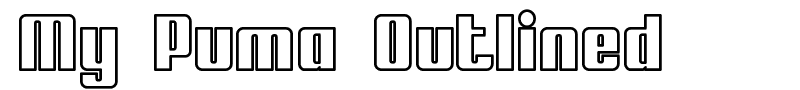 My Puma Outlined font