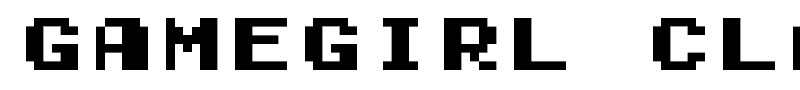 Gamegirl Classic font