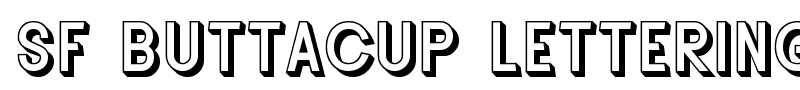 SF Buttacup Lettering Shaded font