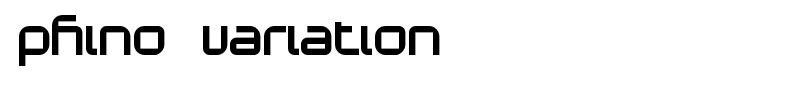 Phino Variation font