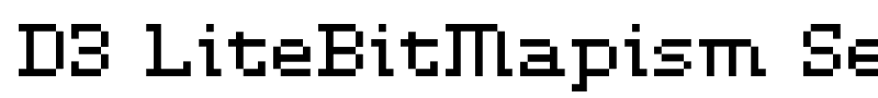 D3 LiteBitMapism Selif font