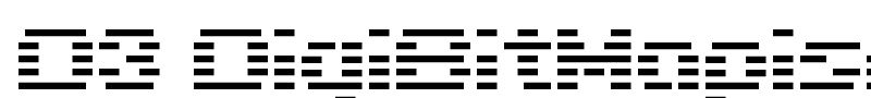 D3 DigiBitMapism type A wide font
